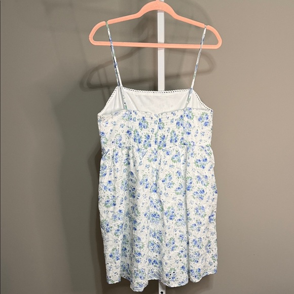 NWT Altar'd State Corrine Floral Blue and Cream Dress XL Size 14 - Picture 6 of 12